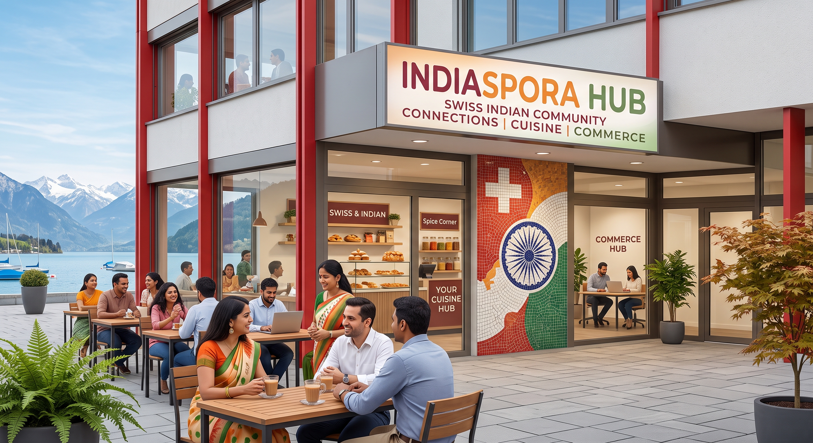 Swiss Indian community gathering